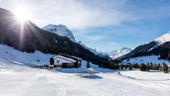 Das SELVO bei der Talstation der Bergbahnen Splügen-Tambo