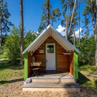 Chalet-Mietunterkunft vom TCS Camping Thusis Viamala